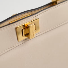 Fendi Peekaboo Mini Emroidered Bag Beige