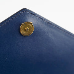 Prada Monochrome Saffiano Shoulder Bag Blue