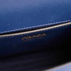 Prada Monochrome Saffiano Shoulder Bag Blue