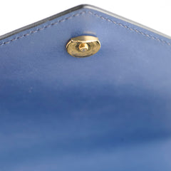 Prada Monochrome Saffiano Shoulder Bag Blue