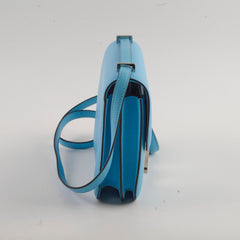 Hermes Mini Constance Epsom Bleu Celeste B Stamp 2023