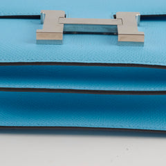 Hermes Mini Constance Epsom Bleu Celeste B Stamp 2023