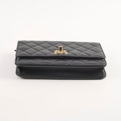 Chanel Trendy Wallet on Chain Black Lambskin (microchip)