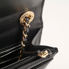 Chanel Trendy Wallet on Chain Black Lambskin (microchip)