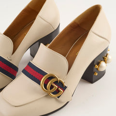 Gucci GG Pearl Loafers Ivory Size 37