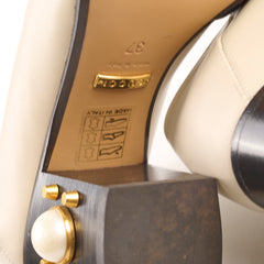 Gucci GG Pearl Loafers Ivory Size 37