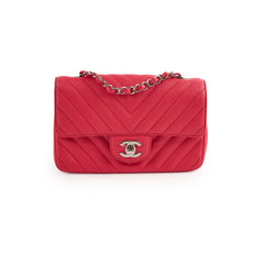 Chanel Mini Rectangular Caviar Coral