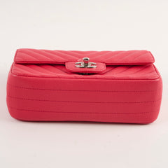 Chanel Mini Rectangular Caviar Coral