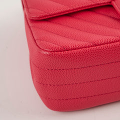 Chanel Mini Rectangular Caviar Coral
