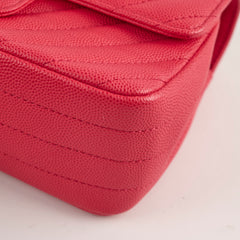 Chanel Mini Rectangular Caviar Coral