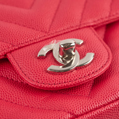 Chanel Mini Rectangular Caviar Coral