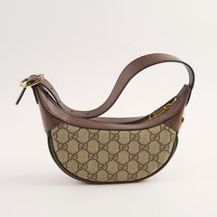 Gucci Mini Ophidia GG Supreme Half Moon Hobo