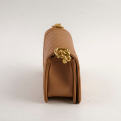 Chanel Small Chevron Boy Dark Beige 28 Series