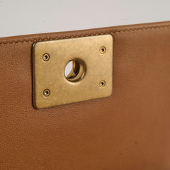 Chanel Small Chevron Boy Dark Beige 28 Series