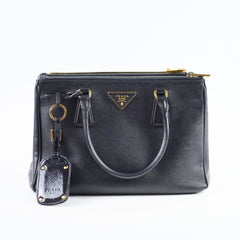 Prada Galleria Saffiano Leather Tote Black