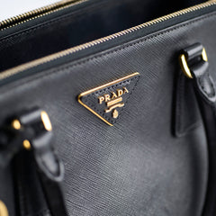 Prada Galleria Saffiano Leather Tote Black