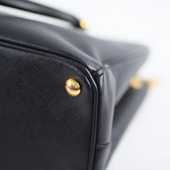 Prada Galleria Saffiano Leather Tote Black