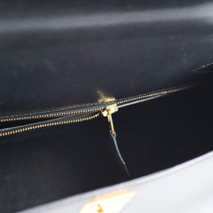 Hermes Kelly 28 Black Box Square D Stamp