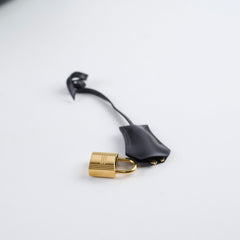 Hermes Kelly 28 Black Box Square D Stamp