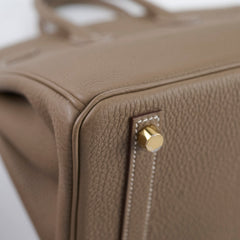 Hermes Birkin 25 Togo Etoupe W Stamp