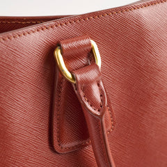 Prada Saffiano Leather Tote Tan