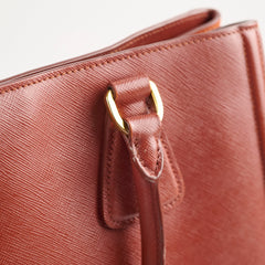 Prada Saffiano Leather Tote Tan