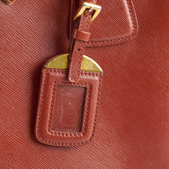 Prada Saffiano Leather Tote Tan