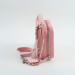 Chanel Vanity Pink Stripe Caviar (2018)