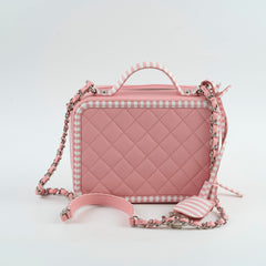 Chanel Vanity Pink Stripe Caviar (2018)