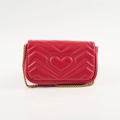 Gucci Super Mini Marmont Red Bag
