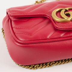 Gucci Super Mini Marmont Red Bag