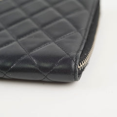Chanel Long Wallet Black Lambskin