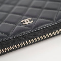 Chanel Long Wallet Black Lambskin