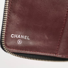 Chanel Long Wallet Black Lambskin