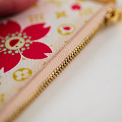 Louis Vuitton Cherry Blossom Pochette Cle Coin Case