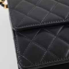 Chanel Seasonal Pearl Flap Bag Black