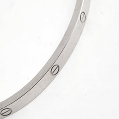 Cartier Small Model Love Bracelet White Gold Size 18