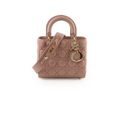 Christian Dior Small Lambskin ABC Lady Dior Pink