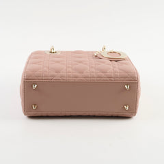 Christian Dior Small Lambskin ABC Lady Dior Pink