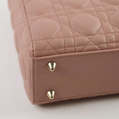 Christian Dior Small Lambskin ABC Lady Dior Pink