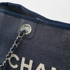 Chanel Small Deauville Tote Navy