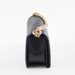 Chanel Boy Old Medium Chevron Caviar Black