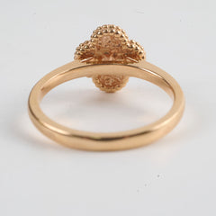Van Cleef & Arpels Sweet Alhambra Ring Size 51 Rose Gold