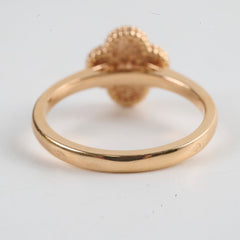 Van Cleef & Arpels Sweet Alhambra Ring Size 51 Rose Gold