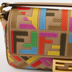 Fendi Baguette Multicolor Medium Shoulder Bag
