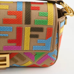 Fendi Baguette Multicolor Medium Shoulder Bag