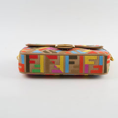 Fendi Baguette Multicolor Medium Shoulder Bag