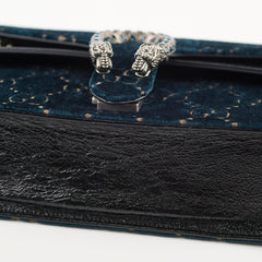 Gucci Dionysus Small Shoulder Bag Navy Velvet
