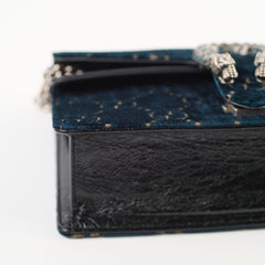 Gucci Dionysus Small Shoulder Bag Navy Velvet