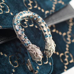 Gucci Dionysus Small Shoulder Bag Navy Velvet